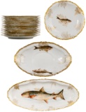 Limoges Porcelain Fish Set
