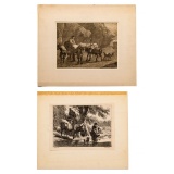 (After) Cornelis and Jan de Visscher Etchings