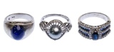 14k White Gold Ring Assortment