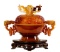 Chinese Carved Carnelian Agate Censer