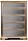 Z Gallerie Hollywood Regency Style Mirrored Chest of Drawers