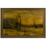 Morrell (American, 20th Century) Oil on Paper on Board