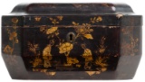 Chinese Lacquered Double Tea Caddy