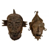 African Tikar Bronze Masks