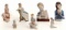 Ispanky and Cybis Bisque Porcelain Figurine Assortment