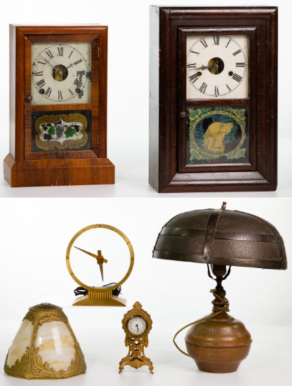 Clocks and Lamp Assortment
