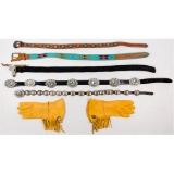 Western Style Belts and Gloves