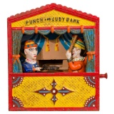 Punch and Judy Mechanical Cast Iron Bank