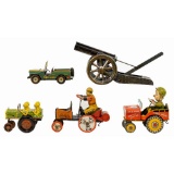 Lithographed Tin Toy Assortment