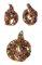 18k Yellow Gold and Semi-Precious Gemstone Jewelry Suite