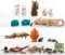 Cat and Fish Figurine and Vessel Assortment