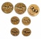 14k Yellow Gold 'Pawnbroker' Button Assortment