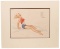 Alberto Vargas (Peruvian, 1896-1982) 'Sitting Pretty' Offset Lithograph