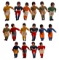 Football Player Celluloid Figurine Assortment