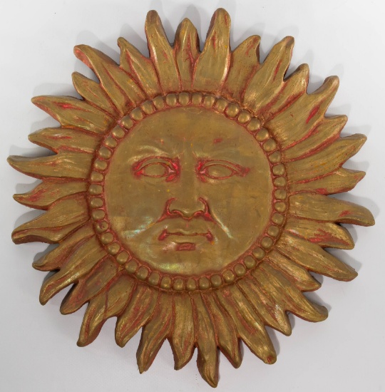 Plaster Sun Wall Relief