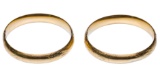 14k Yellow Gold Hinged Cuff Bracelets