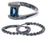 14k White Gold, Spinel and Diamond Jewelry Assortment