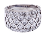 18k White Gold and Diamond Ring