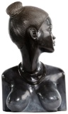 Carved Stone Female Bust