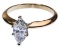 14k Gold and Diamond Ring