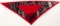 Hermes Silk 'Rouge Boite Au Vol' Triangle Scarf