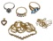 14k and 10k Yellow Gold and Gemstone Jewelry Assortment