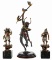 Native American Indian Bronze and Pewter Sculpture Assortment