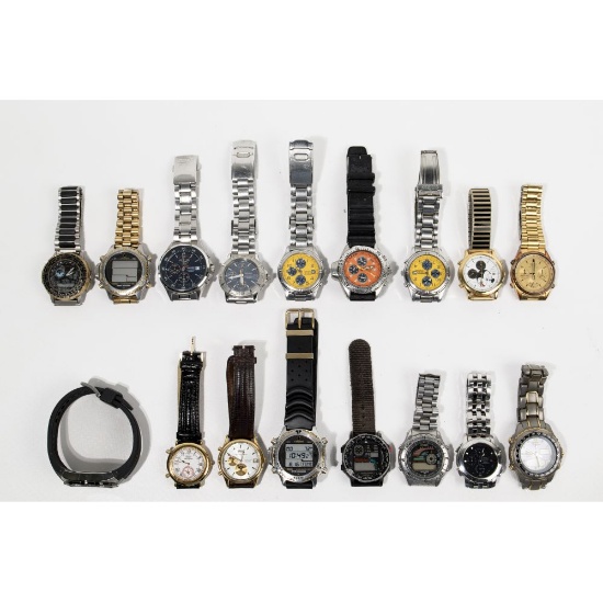 Seiko and Citizen Chronograph Wrist Watch Assortment