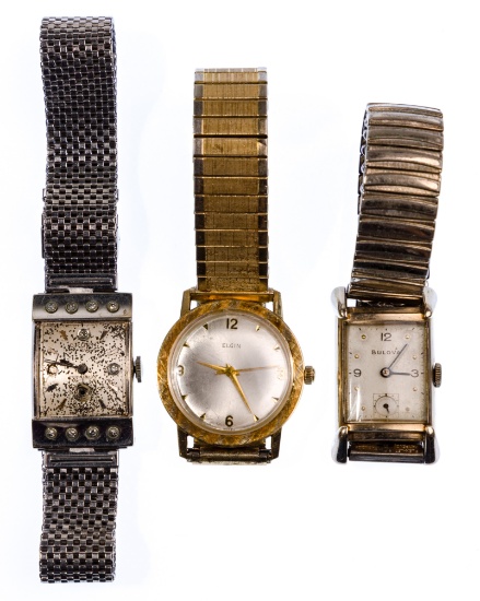 14k Gold Case Wrist Watch Assortment