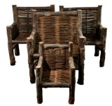 Rustic Twig and Log Armchair Assortment