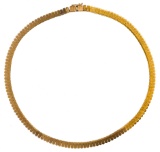 18k Yellow Gold Choker Necklace