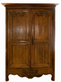 French Provincial Oak Armoire