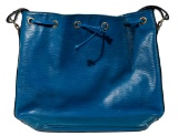 Louis Vuitton 'Noe GM' Blue Epi Leather Bucket Bag
