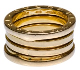 Bvlgari 18k Yellow Gold 'B.Zero1' Ring