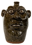 Cleater (CJ) Meaders (American, 1921-2003) Ugly Face Pottery Jug