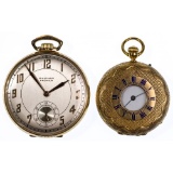 18k and 14k Gold Case Pocket Watches