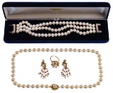 Gold and Pearl Jewelry Assortment