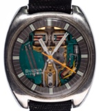 Bulova Accutron Spaceview Tuning Fork Wrist Watch