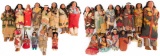 Native American Indian Skookum Doll Assortment