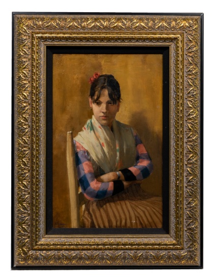 Edgar Spier Cameron (American, 1862-1944) Oil on Panel
