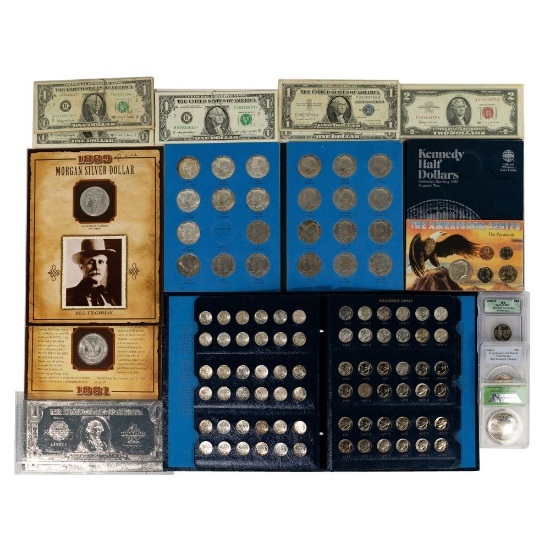Coin, Currency and Token Assortment