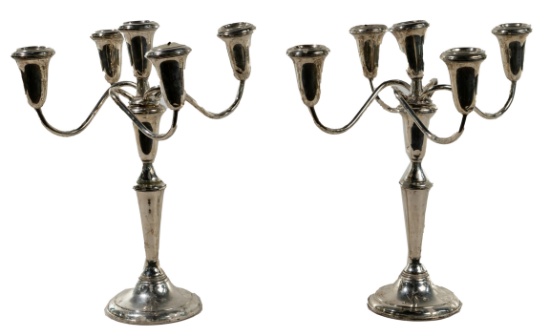 Empire Sterling Silver Candlesticks