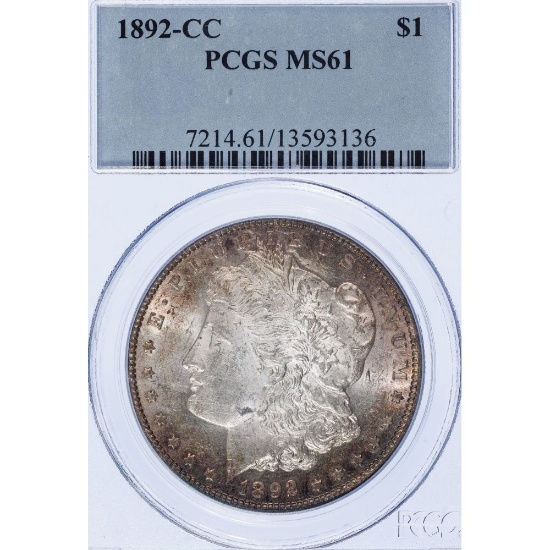 1892-CC $1 MS-61 PCGS
