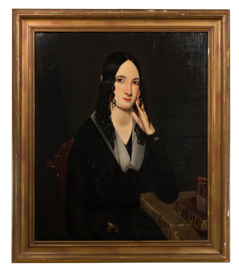 Unknown Artist (American, 19th Century) Portrait Oil on Canvas