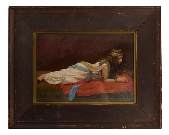 Ludwig Woseczeck (American, 1862-1935) Oil on Cardboard