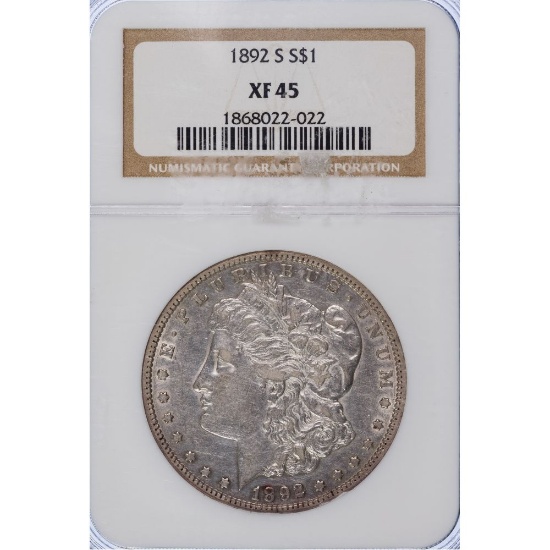 1892-S $1 XF-45 NGC