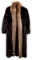 Mink and Fox Fur Full Length Coat