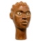 African Carved Wood Bust