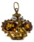 18k Yellow Gold and Yellow Sapphire Crown Pendant