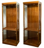 Wood and Glass Display Cabinets